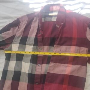 Men's Plaid Shirt - Red and Black